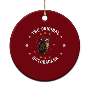 Funny Christmas Squirrel Ceramic Ornament The Original Nutcracker Snowflake Xmas Neon Light TS11 1pc Red Print Your Wear