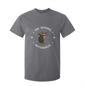 Funny Christmas Squirrel T Shirt For Kid The Original Nutcracker Snowflake Xmas Neon Light TS11 Charcoal Print Your Wear