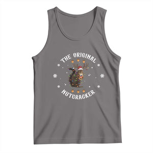 Funny Christmas Squirrel Tank Top The Original Nutcracker Snowflake Xmas Neon Light TS11 Deep Heather Print Your Wear