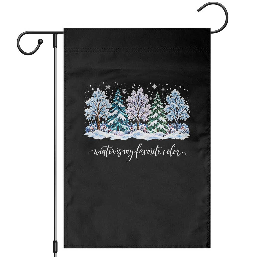 Winter Is My Favorite Color Vintage Christmas Tree Garden Flag