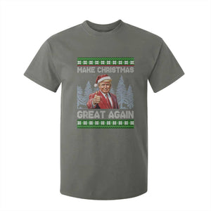 Funny Make Christmas Great Again Trump T Shirt For Kid Xmas Tree TS11 Military Green Print Your Wear