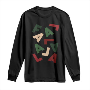 Funny Fa La La 8 Christmas Carol Holiday Long Sleeve Shirt TS11 Black Print Your Wear