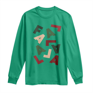 Funny Fa La La 8 Christmas Carol Holiday Long Sleeve Shirt TS11 Irish Green Print Your Wear