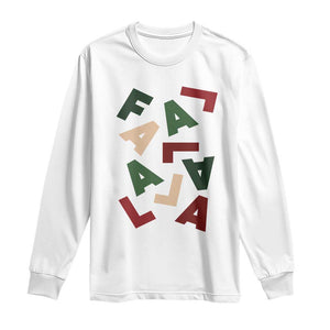 Funny Fa La La 8 Christmas Carol Holiday Long Sleeve Shirt TS11 White Print Your Wear