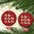 Funny Fa La La 8 Xmas Carol Song Holiday Christmas Ornament TS11 Circle Red Print Your Wear