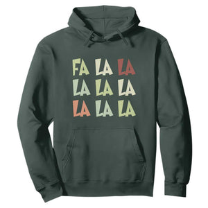 Funny Fa La La 8 Christmas Carol Song Holiday Hoodie TS11 Dark Forest Green Print Your Wear