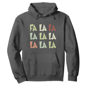 Funny Fa La La 8 Christmas Carol Song Holiday Hoodie TS11 Dark Heather Print Your Wear