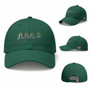 Funny Christmas LGBT Baseball Cap Merry And Pride Rainbow Xmas Tree TS11 Baseball Cap Universal Fit Irish Green Print Your Wear