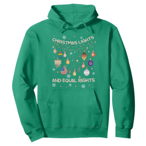 Christmas Lights And Equal Rights LGBTQ Hoodie TS11 Irish Green Print Your Wear