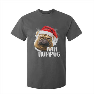 Funny Christmas Pug Dog T Shirt For Kid Bah Humpug Humbug Cute Pet TS11 Dark Heather Print Your Wear