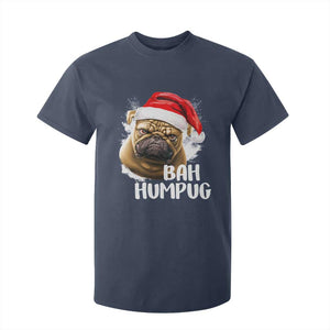 Funny Christmas Pug Dog T Shirt For Kid Bah Humpug Humbug Cute Pet TS11 Navy Print Your Wear