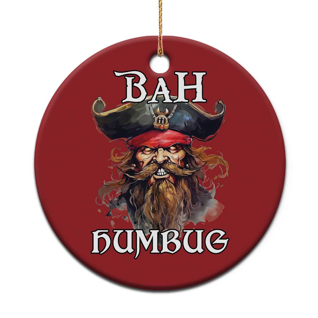 Funny Bah Humbug Xmas Pirate Christmas Ornament TS11 Print Your Wear