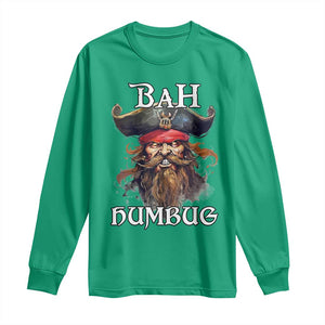 Funny Bah Humbug Christmas Pirate Long Sleeve Shirt TS11 Irish Green Print Your Wear