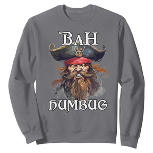 Funny Bah Humbug Christmas Pirate Sweatshirt TS11 Charcoal Print Your Wear