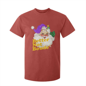 Funny Christmas Retro Cajun Louisiana Santa T Shirt For Kid Better Not Boude' New Orleans Saint Symbol TS11 Red Print Your Wear