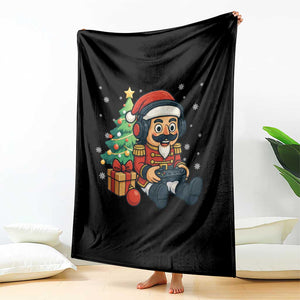 Funny Christmas Video Game Nutcracker Xmas Tree Gamer Throw Blanket TS11 Print Your Wear