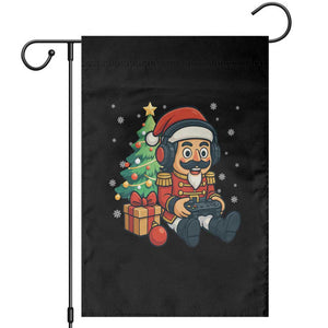 Funny Christmas Video Game Nutcracker Xmas Tree Gamer Garden Flag TS11 Black Print Your Wear