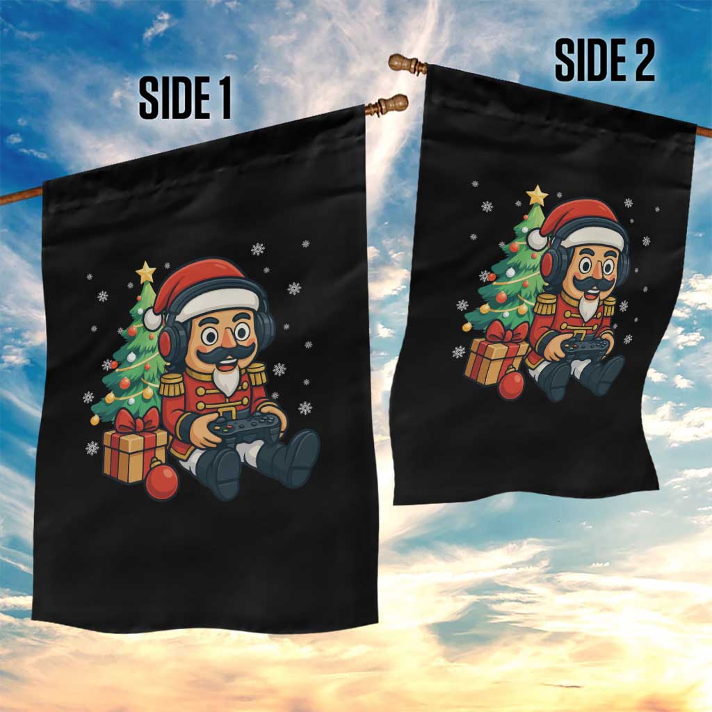 Funny Christmas Video Game Nutcracker Xmas Tree Gamer Garden Flag TS11 Print Your Wear