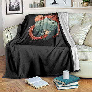 Funny Dragon Tabletop RPG Dice Game Throw Blanket TS11 Print Your Wear
