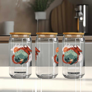 Funny Dragon Tabletop RPG Dice Game Glass Can TS11 Print Your Wear