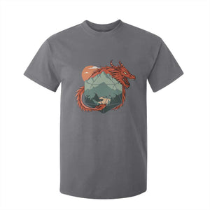 Funny Dragon Tabletop RPG Dice Game T Shirt For Kid TS11 Charcoal Print Your Wear
