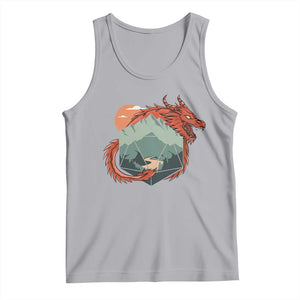 Funny Dragon Tabletop RPG Dice Game Tank Top TS11 Athletic Heather Print Your Wear