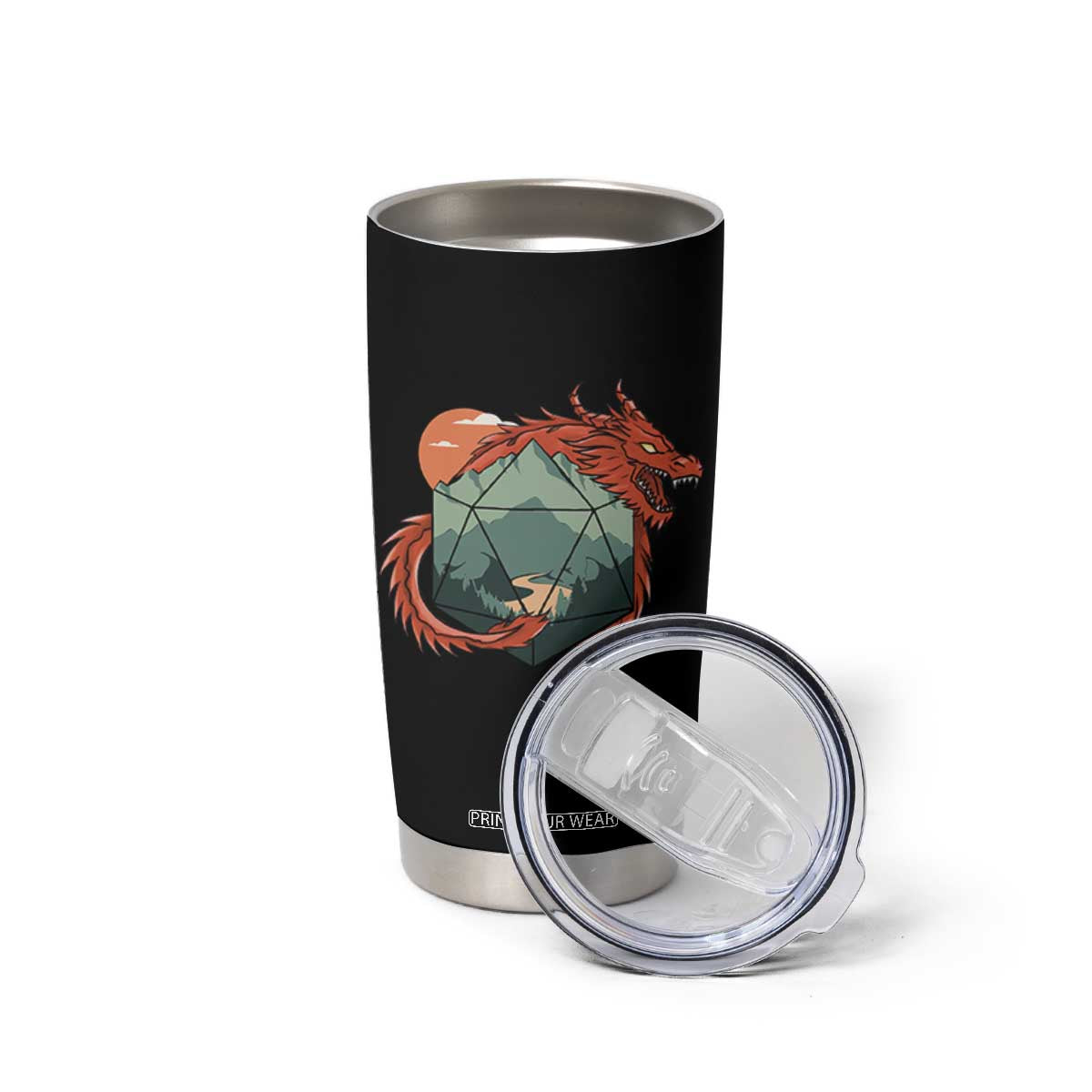 Funny Dragon Tabletop RPG Dice Game Tumbler Cup TS11 Print Your Wear