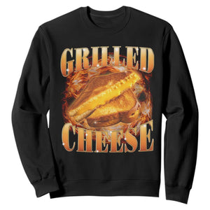 Grilled Cheese Sweatshirt Food Lover Funny Gag Weird Meme 90s TS11 Black Print Your Wear