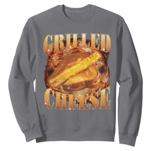 Grilled Cheese Sweatshirt Food Lover Funny Gag Weird Meme 90s TS11 Charcoal Print Your Wear