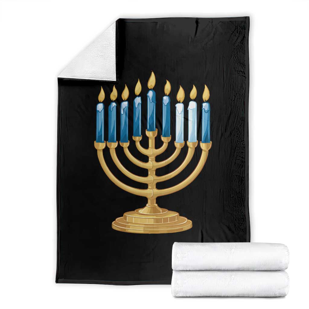 Funny 67 Hanukkah Throw Blanket Chanukah Menorah Sixth Seventh Night TS11 Black Print Your Wear