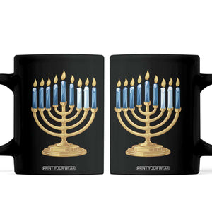 Funny 67 Hanukkah Coffee Mug Chanukah Menorah Sixth Seventh Night TS11 Black Print Your Wear