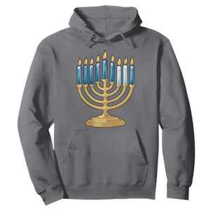 Funny 67 Hanukkah Hoodie Chanukah Menorah Sixth Seventh Night TS11 Charcoal Print Your Wear