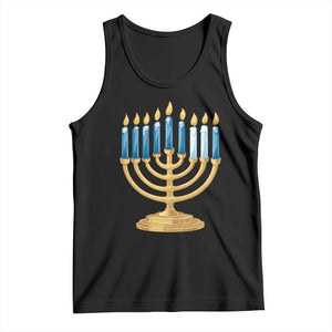 Funny 67 Hanukkah Tank Top Chanukah Menorah Sixth Seventh Night TS11 Black Print Your Wear