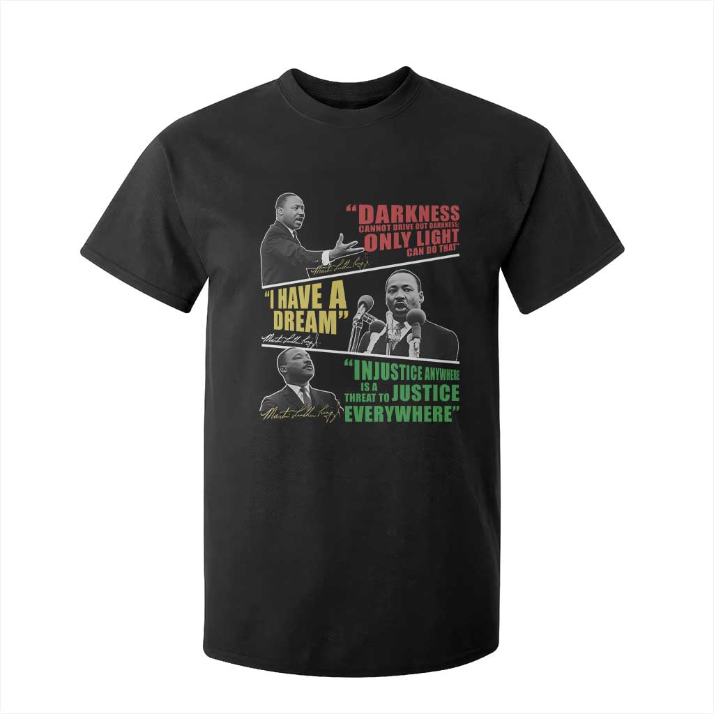 Martin Luther King MLK Quotes Black History Leaders T Shirt For Kid TS11 Black Print Your Wear