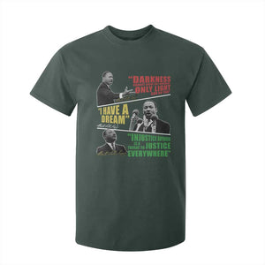 Martin Luther King MLK Quotes Black History Leaders T Shirt For Kid TS11 Dark Forest Green Print Your Wear