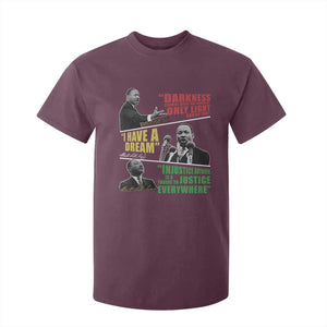 Martin Luther King MLK Quotes Black History Leaders T Shirt For Kid TS11 Maroon Print Your Wear