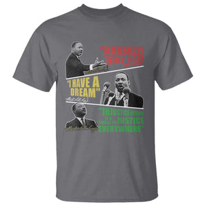 Martin Luther King MLK Quotes Black History Leaders T Shirt TS11 Charcoal Print Your Wear