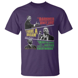 Martin Luther King MLK Quotes Black History Leaders T Shirt TS11 Purple Print Your Wear