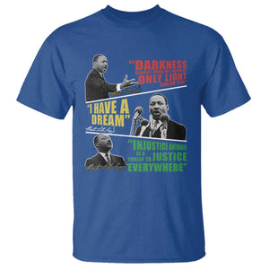 Martin Luther King MLK Quotes Black History Leaders T Shirt TS11 Royal Blue Print Your Wear