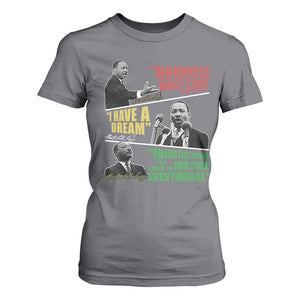 Martin Luther King MLK Quotes Black History Leaders T Shirt For Women TS11 Charcoal Print Your Wear