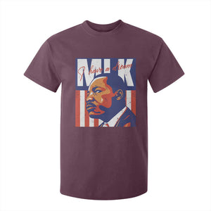 MLK Day I Have A Dream T Shirt For Kid Martin Luther King Vintage American Flag Black History Month TS11 Maroon Print Your Wear