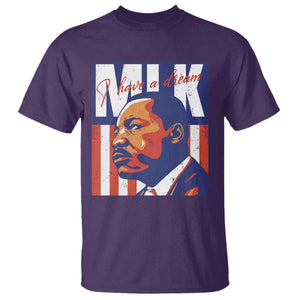 MLK Day I Have A Dream T Shirt Martin Luther King Vintage American Flag Black History Month TS11 Purple Print Your Wear