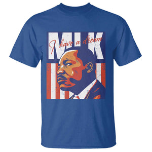 MLK Day I Have A Dream T Shirt Martin Luther King Vintage American Flag Black History Month TS11 Royal Blue Print Your Wear