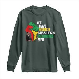 MLK Quotes We Have Guided Missiles And Misguided Men Long Sleeve Shirt Dr Martin Luther King Jr TS11 Dark Forest Green Print Your Wear