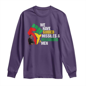 MLK Quotes We Have Guided Missiles And Misguided Men Long Sleeve Shirt Dr Martin Luther King Jr TS11 Purple Print Your Wear