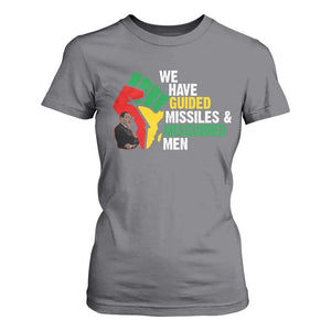 MLK Quotes We Have Guided Missiles And Misguided Men T Shirt For Women Dr Martin Luther King Jr TS11 Charcoal Print Your Wear