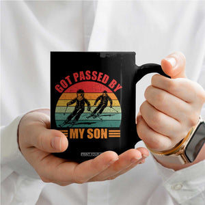 Funny Skiing Ski Dad Coffee Mug Got Passed By My Son Retro Vintage TS11 Print Your Wear