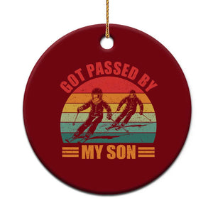 Funny Skiing Ski Dad Ceramic Ornament Got Passed By My Son Retro Vintage TS11 1pc Red Print Your Wear