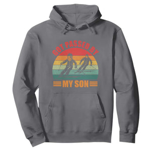 Funny Skiing Ski Dad Hoodie Got Passed By My Son Retro Vintage TS11 Charcoal Print Your Wear