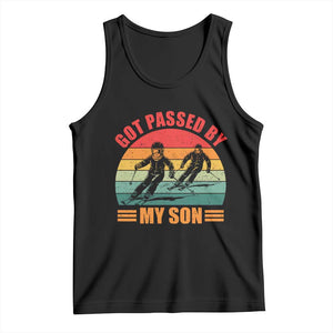 Funny Skiing Ski Dad Tank Top Got Passed By My Son Retro Vintage TS11 Black Print Your Wear